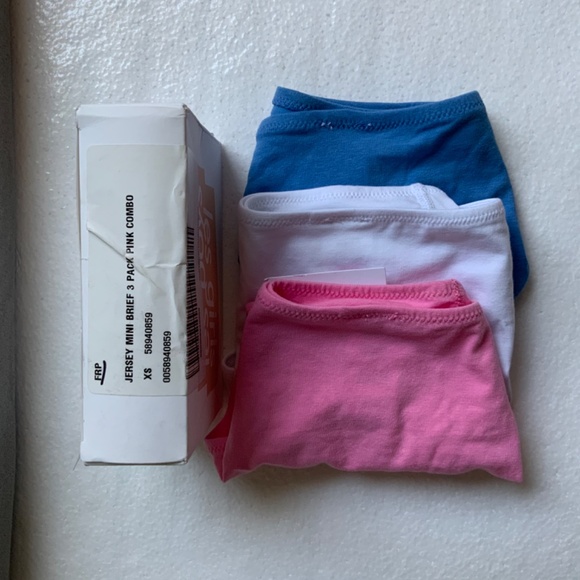 3-pack LES GIRLS LES BOYS 95% Cotton Jersey Mini Brief (NWT) XS Open Box - Picture 8 of 11